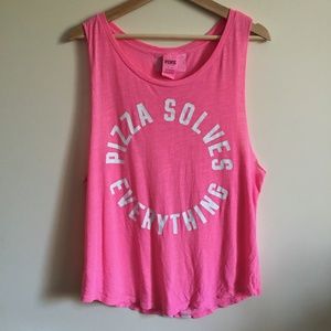 VICTORIA'S SECRET PINK Pizza Workout Tank Top